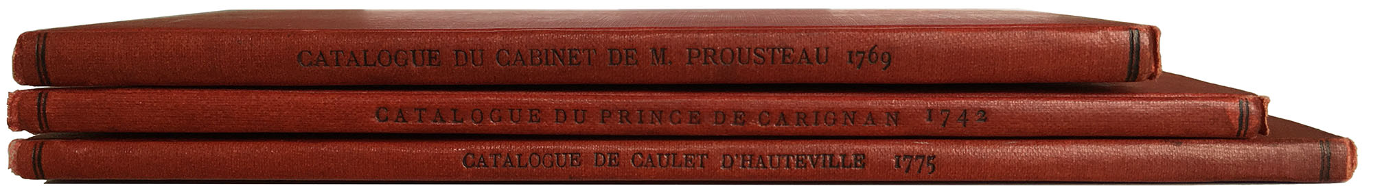 Goncourt red percaline art sale catalogues