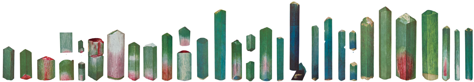 Tourmalines in Hamlin's 1895 book