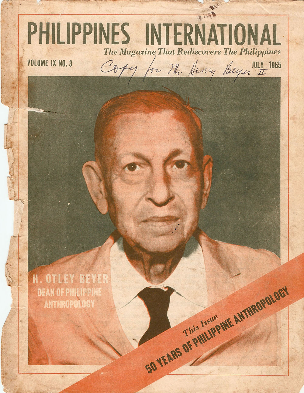 portrait of Henry Otley Beyer